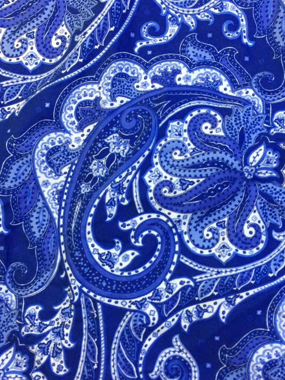 Polo Ralph Lauren Shirt 3XB Mens Big Tall Blue Paisley Short Sleeve Button Down